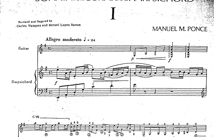 Manuel Ponce's Sonata for Guitar and Harpsichord and Schoenberg 4th String Quartet image